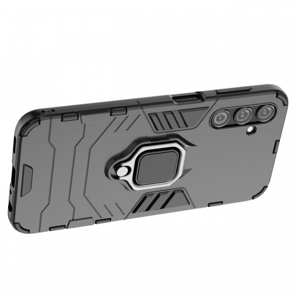 Ring Armor fodral till Samsung Galaxy A24 4G pansarskal magnetisk hållare ring svart