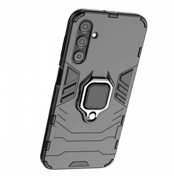 Ring Armor fodral till Samsung Galaxy A24 4G pansarskal magnetisk hållare ring svart