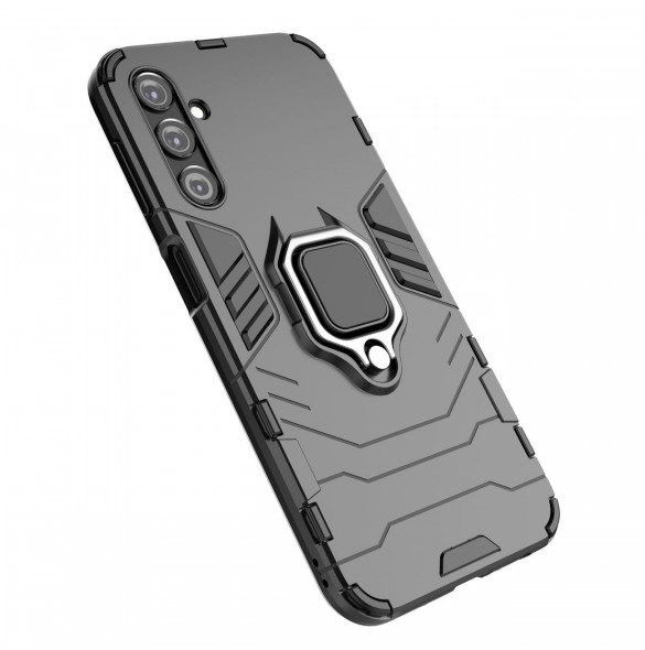 Ring Armor fodral till Samsung Galaxy A24 4G pansarskal magnetisk hållare ring svart