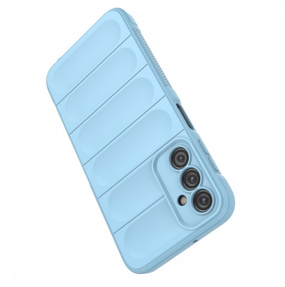 Magic Shield Fodral för Samsung Galaxy A24 4G flexibelt pansarskal ljusblått