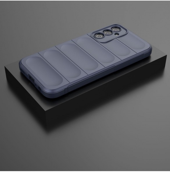 Magic Shield Fodral till Samsung Galaxy A24 4G flexibelt pansarskal blå