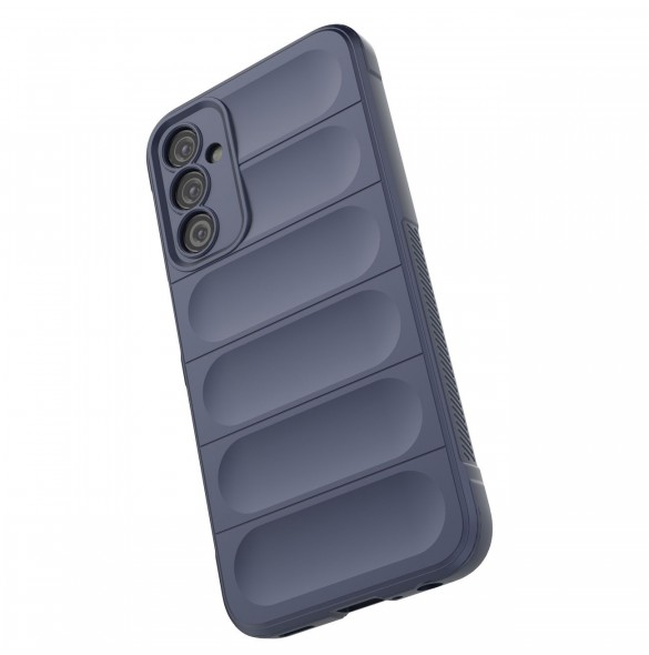 Magic Shield Fodral till Samsung Galaxy A24 4G flexibelt pansarskal blå