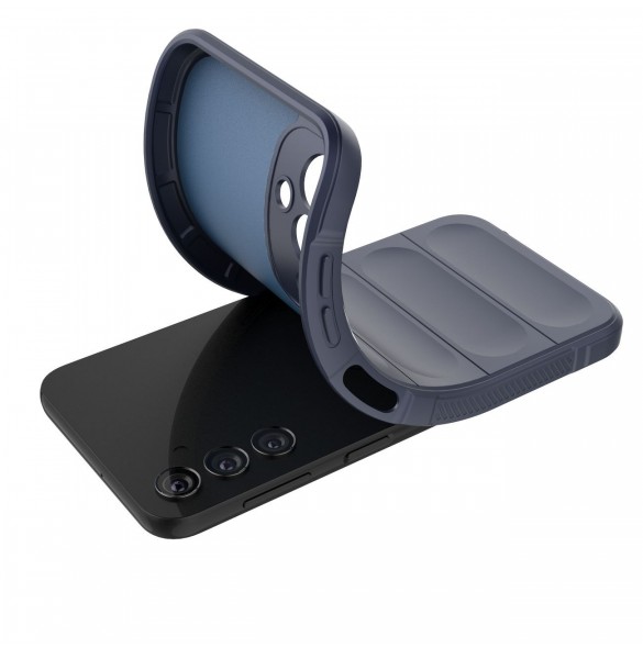 Magic Shield Fodral till Samsung Galaxy A24 4G flexibelt pansarskal blå