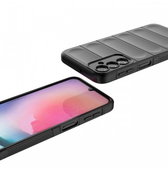 Magic Shield Fodral till Samsung Galaxy A24 4G flexibelt pansarskal blå