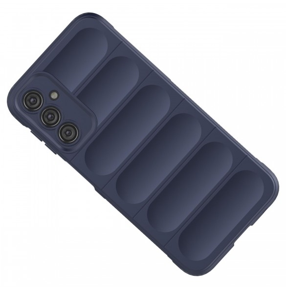 Magic Shield Fodral till Samsung Galaxy A24 4G flexibelt pansarskal blå