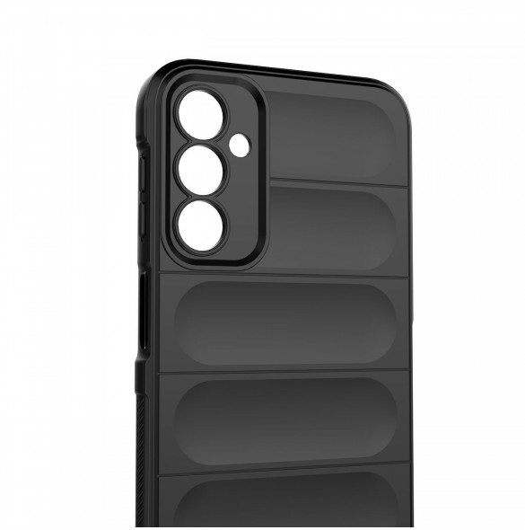 Magic Shield Fodral för Samsung Galaxy A24 4G flexibelt pansarskal vinröd