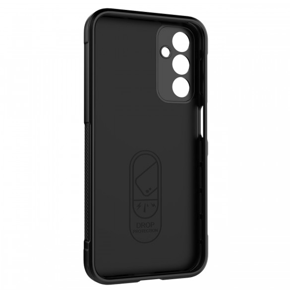Magic Shield Fodral för Samsung Galaxy A24 4G flexibelt pansarskal vinröd