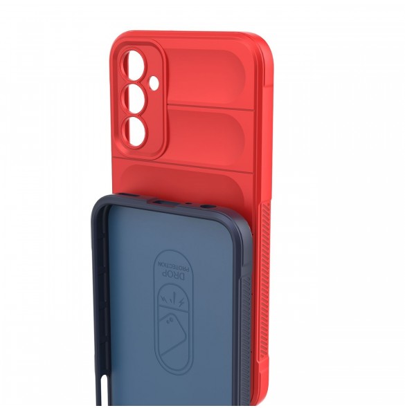 Magic Shield Fodral till Samsung Galaxy A24 4G flexibelt pansarskal rött