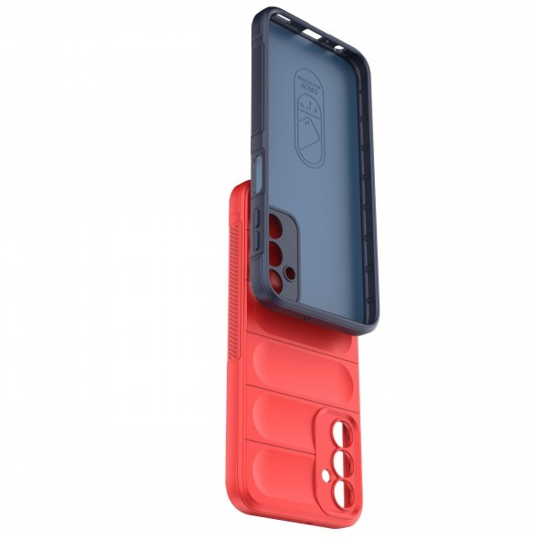 Magic Shield Fodral till Samsung Galaxy A24 4G flexibelt pansarskal rött