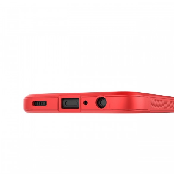 Magic Shield Fodral till Samsung Galaxy A24 4G flexibelt pansarskal rött