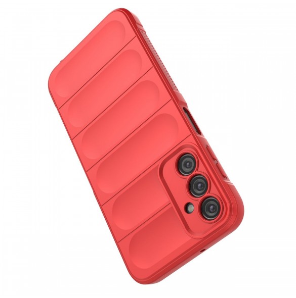 Magic Shield Fodral till Samsung Galaxy A24 4G flexibelt pansarskal rött