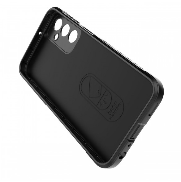 Magic Shield Fodral till Samsung Galaxy A24 4G flexibelt pansarskal svart