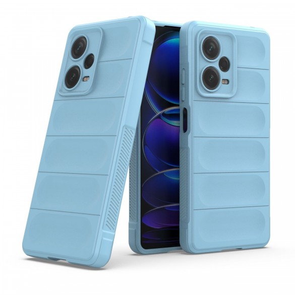 Magic Shield-fodral till Xiaomi Redmi Note 12 Pro+ flexibelt pansarskydd ljusblått