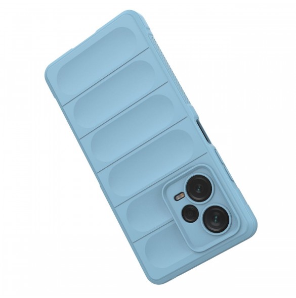 Magic Shield-fodral till Xiaomi Redmi Note 12 Pro+ flexibelt pansarskydd ljusblått