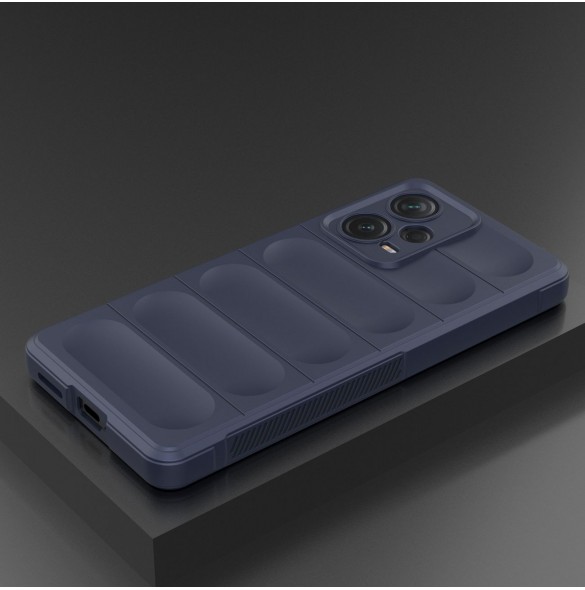 Magic Shield-fodral till Xiaomi Redmi Note 12 Pro+ flexibelt pansarskydd blå