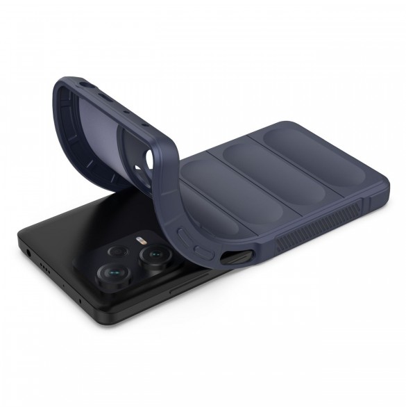 Magic Shield-fodral till Xiaomi Redmi Note 12 Pro+ flexibelt pansarskydd blå