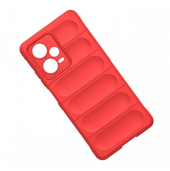 Magic Shield Fodral till Xiaomi Redmi Note 12 Pro+ flexibelt pansarskal rött