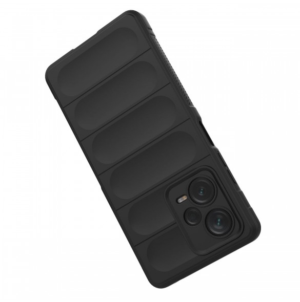 Magic Shield Fodral för Xiaomi Redmi Note 12 Pro+ flexibelt pansarskal svart