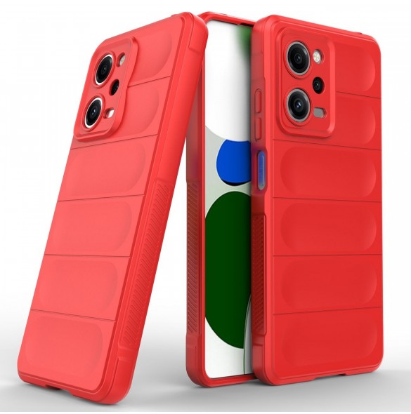 Magic Shield-fodral till Xiaomi Redmi Note 12 Pro / Poco X5 Pro 5G flexibelt pansarskal rött