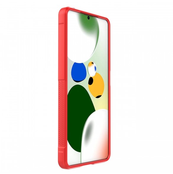 Magic Shield-fodral till Xiaomi Redmi Note 12 Pro / Poco X5 Pro 5G flexibelt pansarskal rött