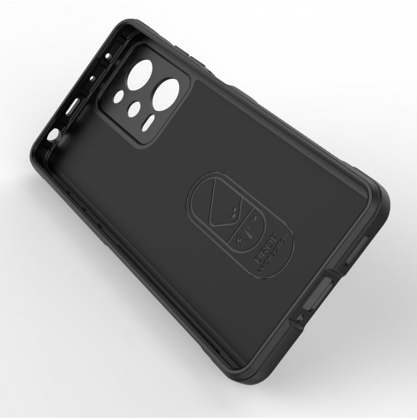 Magic Shield-fodral till Xiaomi Redmi Note 12 Pro / Poco X5 Pro 5G flexibelt pansarskal svart
