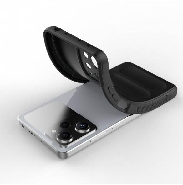 Magic Shield-fodral till Xiaomi Redmi Note 12 Pro / Poco X5 Pro 5G flexibelt pansarskal svart