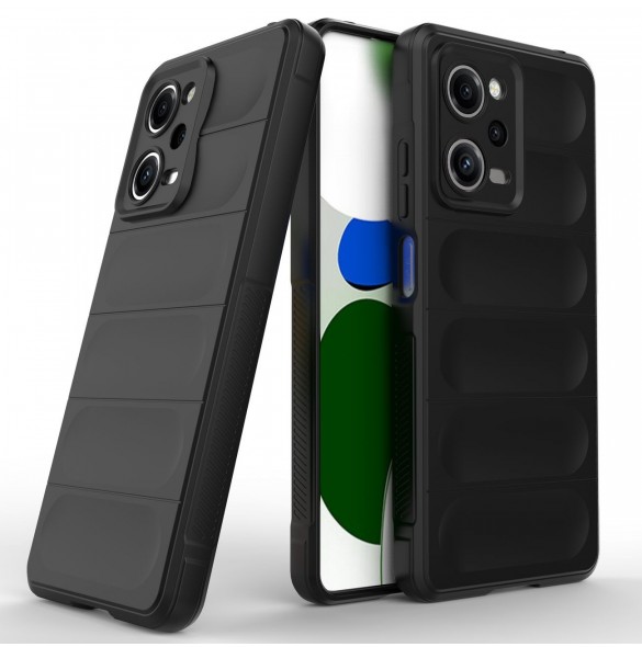 Magic Shield-fodral till Xiaomi Redmi Note 12 Pro / Poco X5 Pro 5G flexibelt pansarskal svart