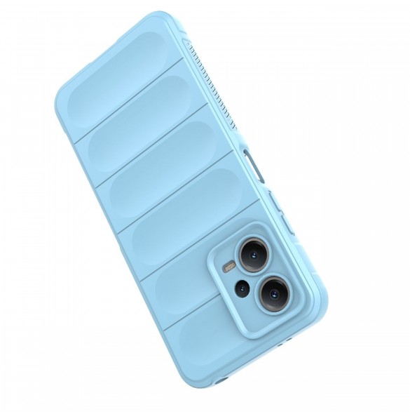 Magic Shield Case Cover för Xiaomi Redmi Note 12 5G / Poco X5 5G Flexible Armor Cover Ljusblå