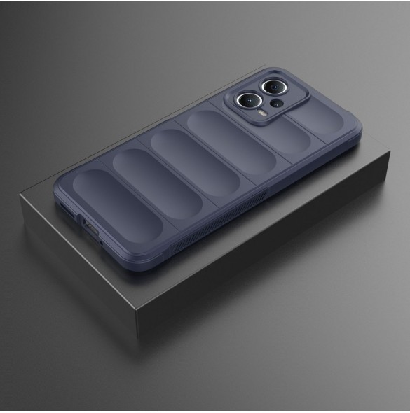 Magic Shield Fodral för Xiaomi Redmi Note 12 5G / Poco X5 5G Flexibelt Armor Fodral Blå
