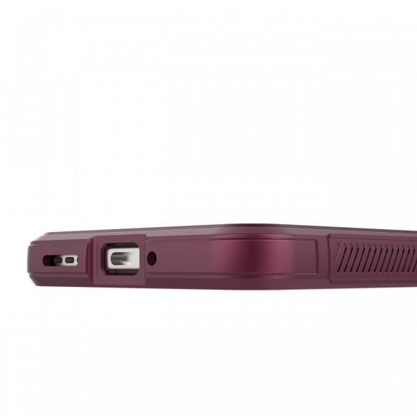 Magic Shield Case Cover för Xiaomi Redmi Note 12 5G / Poco X5 5G Flexibelt Armor Cover Burgundy