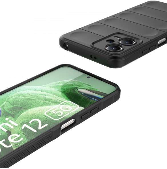 Magic Shield Fodral för Xiaomi Redmi Note 12 5G / Poco X5 5G Flexibelt Armor Cover Röd