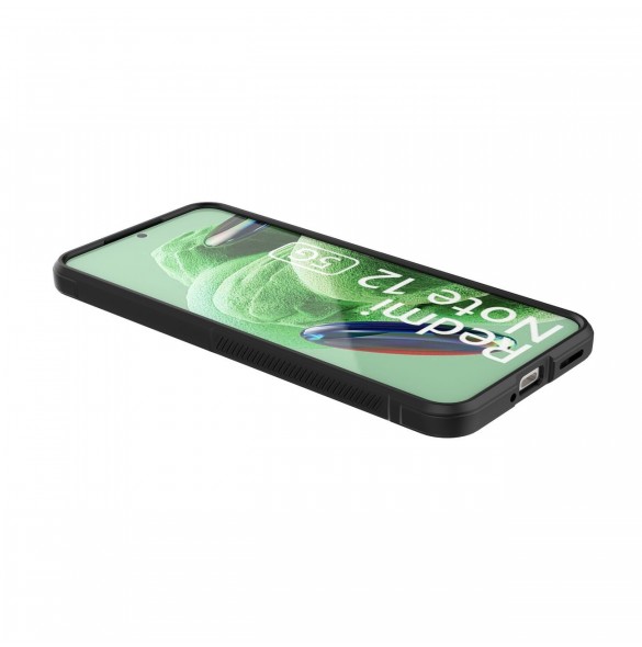 Magic Shield Fodral för Xiaomi Redmi Note 12 5G / Poco X5 5G Flexibelt Armor Cover Röd