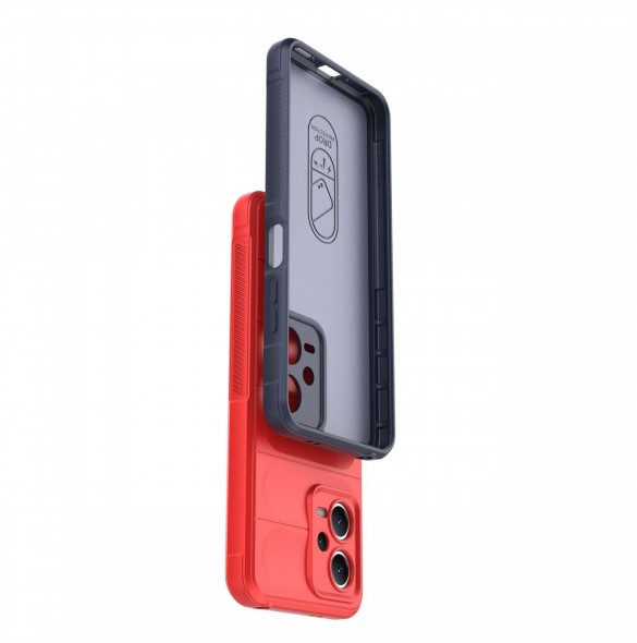 Magic Shield Fodral för Xiaomi Redmi Note 12 5G / Poco X5 5G Flexibelt Armor Cover Röd