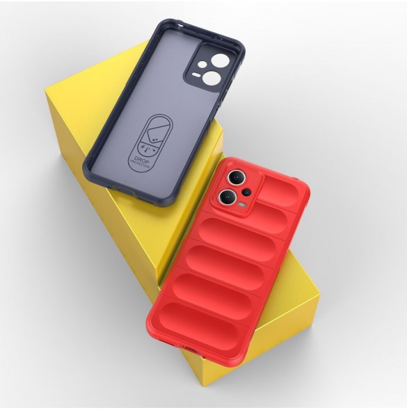 Magic Shield Fodral för Xiaomi Redmi Note 12 5G / Poco X5 5G Flexibelt Armor Cover Röd
