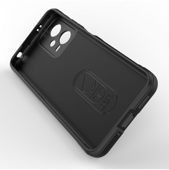 Magic Shield Fodral för Xiaomi Redmi Note 12 5G / Poco X5 5G Flexibelt Armor Cover Svart