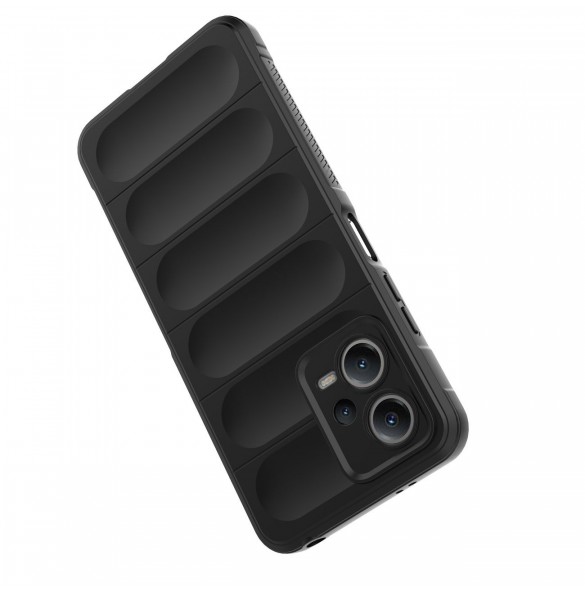 Magic Shield Fodral för Xiaomi Redmi Note 12 5G / Poco X5 5G Flexibelt Armor Cover Svart