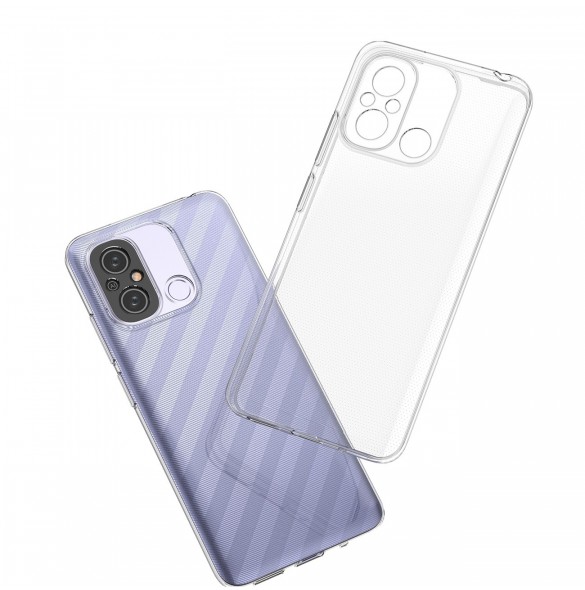 Ultra Clear 0,5 mm fodral för Xiaomi Redmi 11A / Poco C55 / Redmi 12C tunt skydd Transparent