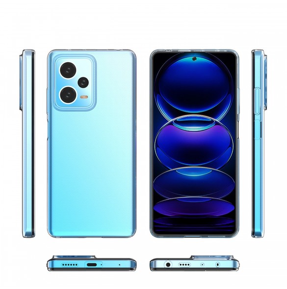 Ultra Clear 0,5 mm fodral för Xiaomi Redmi Note 12 Pro+ tunt fodral genomskinligt