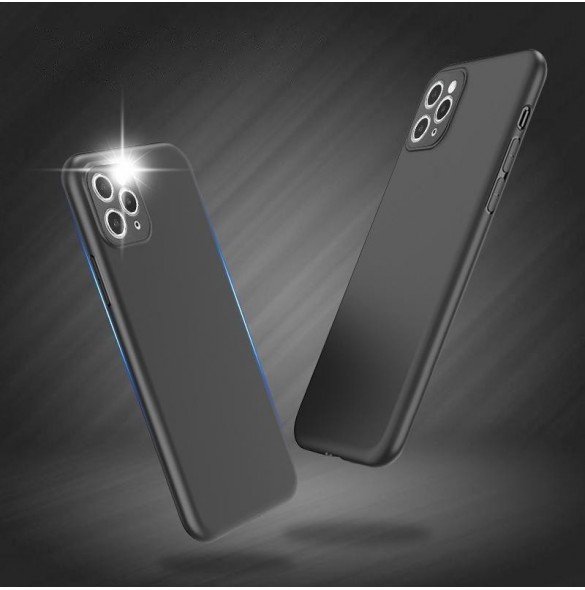Mjukt fodral för Vivo Y16 / Vivo Y02s tunna silikonhölje svart