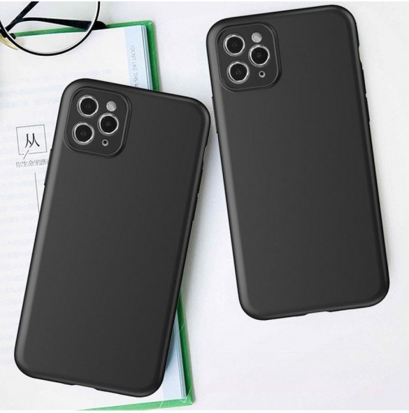 Mjukt fodral för Samsung Galaxy A24 4G tunt silikonfodral svart