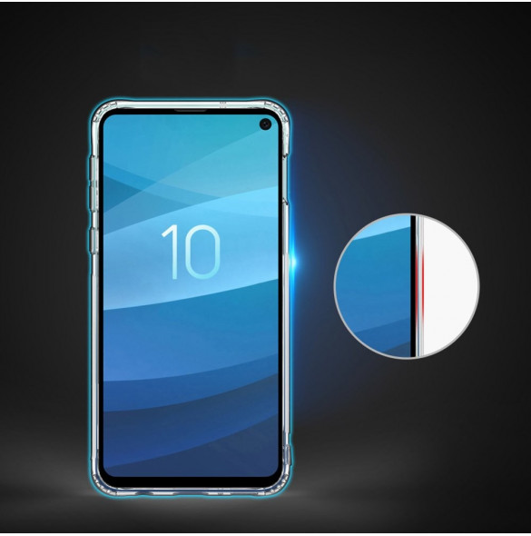 Genomskinligt och väldigt snyggt skydd till Samsung Galaxy S10e.