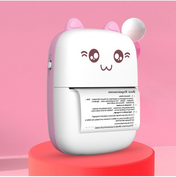 Termoskrivare mini cat HURC9 - rosa