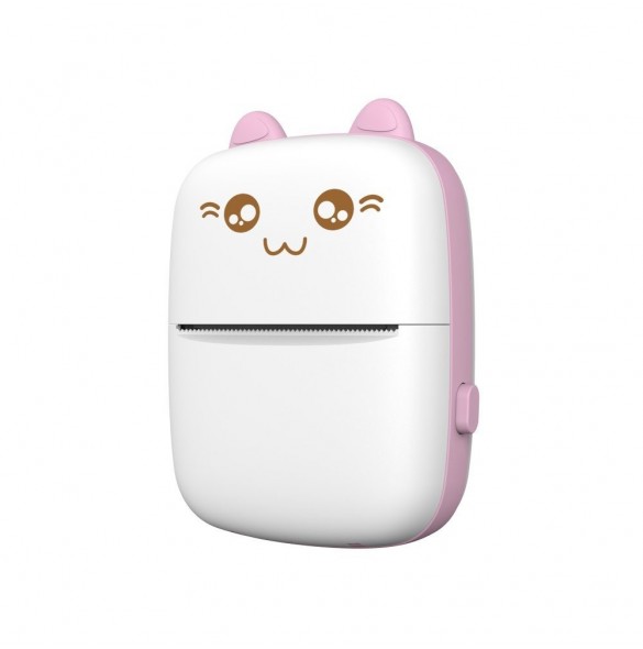 Termoskrivare mini cat HURC9 - rosa