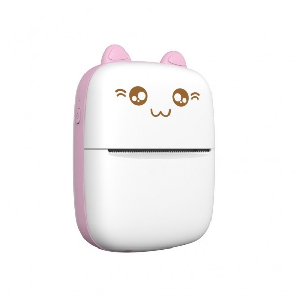 Termoskrivare mini cat HURC9 - rosa