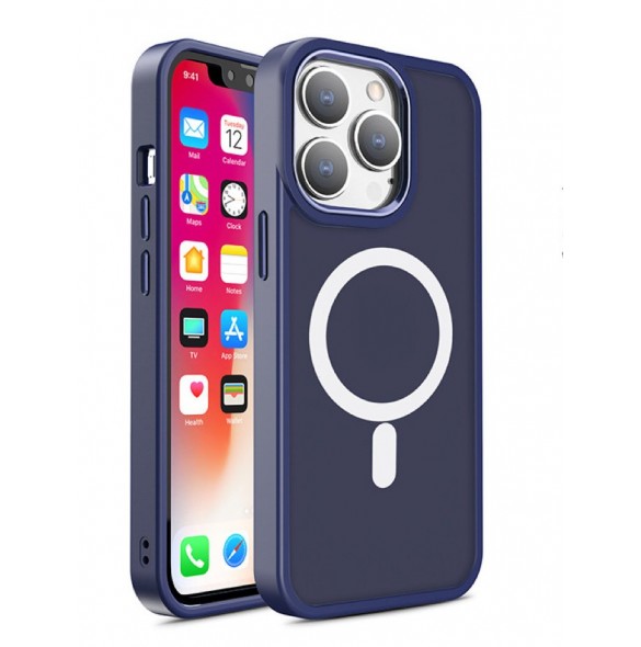 Magnetic Color Matte Fodral till iPhone 15 Pro Max - grön