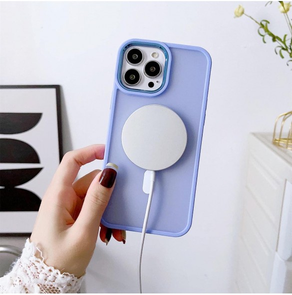 Magnetfodral med MagSafe Color Matte Fodral till iPhone 15 Pro - grön