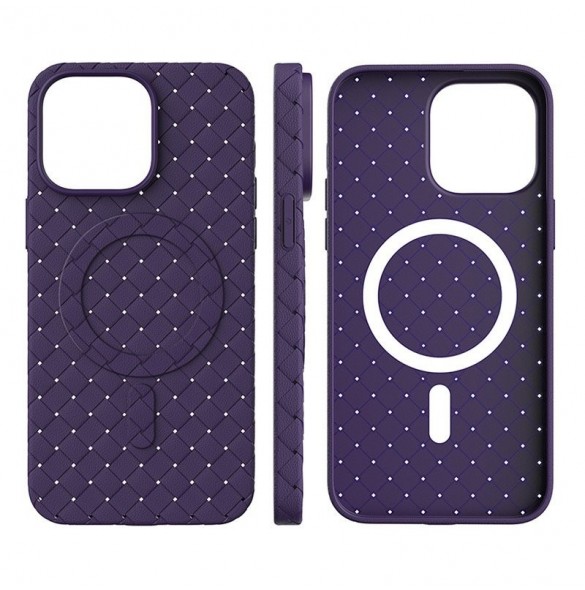 MagSafe Woven Fodral till iPhone 14 Pro - lila
