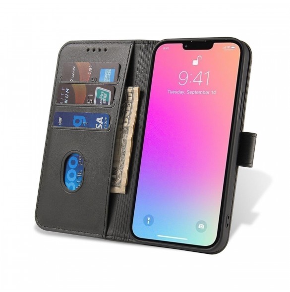 Magnetfodral med flik och plånbok för Realme 11 Pro / 11 Pro+ - svart