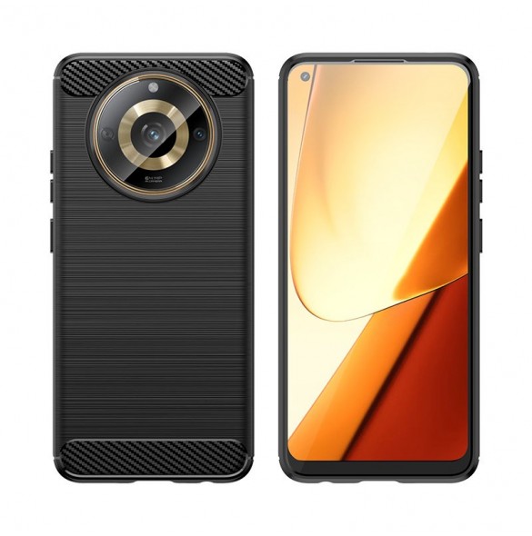 Flexibelt kolfodral för Realme 11 kolfodral - svart