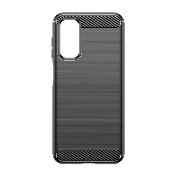 Flexibelt karbonmönsterfodral till Samsung Galaxy M14 Carbon Case - svart